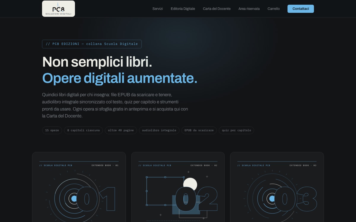 Il catalogo di PC8 Edizioni